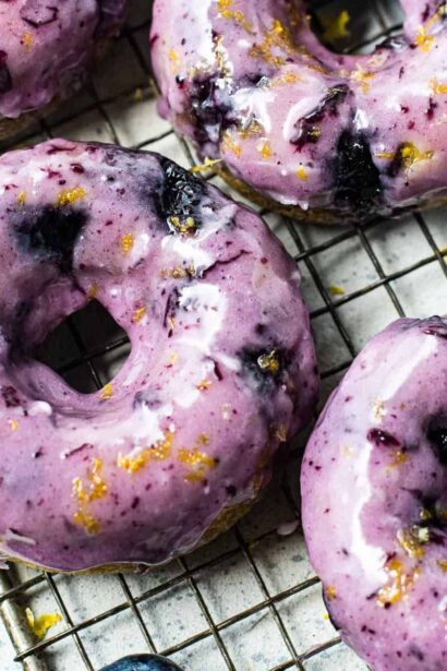 Donas de Panqueques de Arándano
