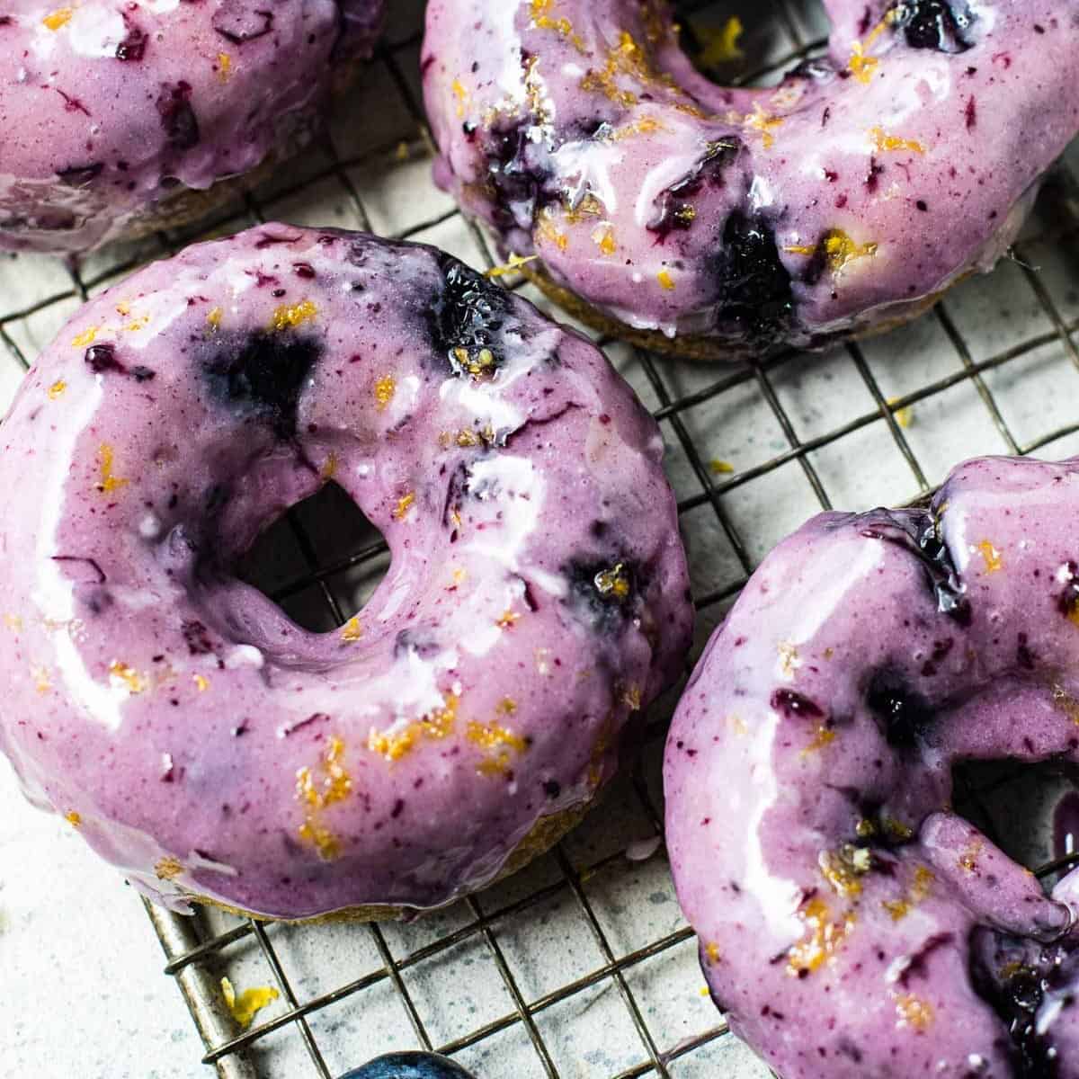 Donas de Panqueques de Arándano