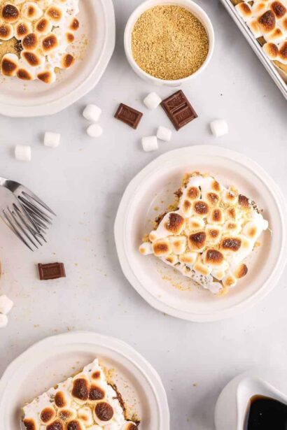 Panqueques de S’mores en Bandeja