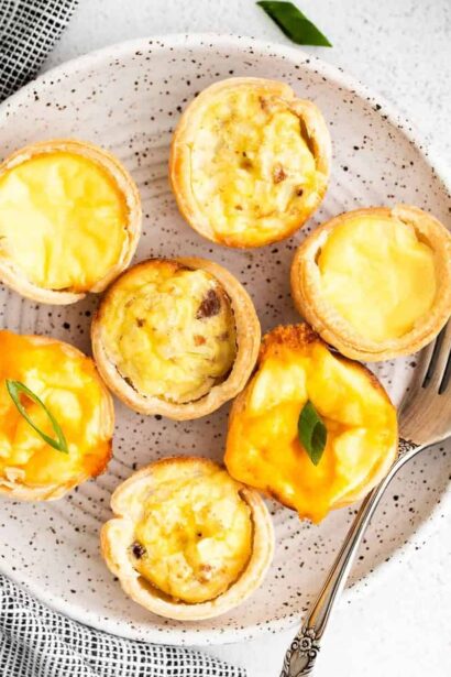 Receta de Mini Quiches (3 Variedades)