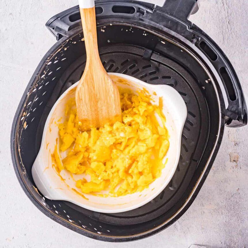 Huevos Revueltos en Freidora de Aire