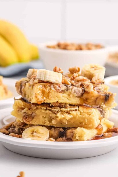 Panqueques de Plátano y Nueces en Sartén