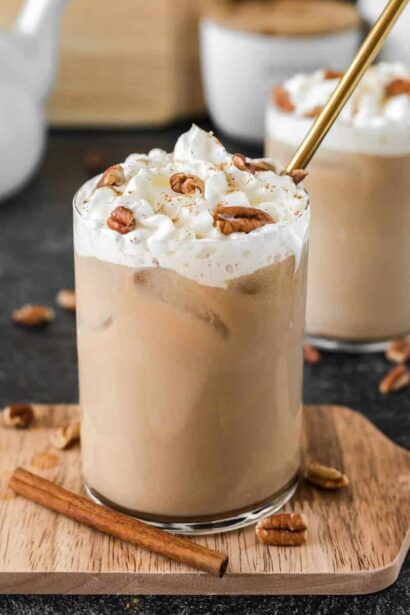 Latte de Maple y Nueces de Peca (¡Frío o Caliente!)