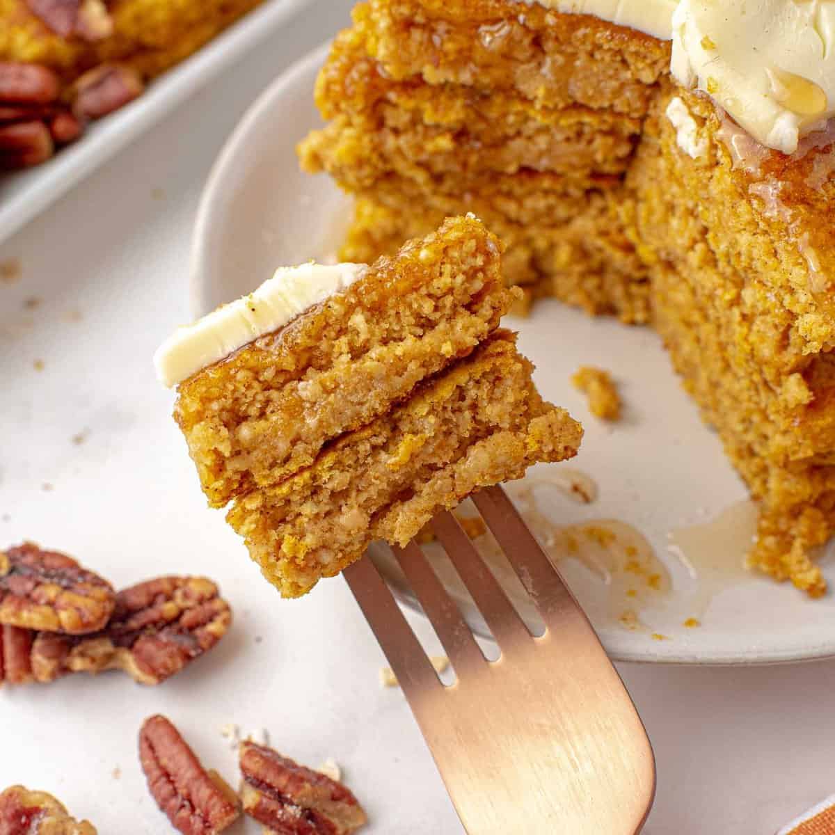 Panqueques saludables de calabaza (¡en la licuadora!)