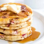 Panqueques de fresa con suero de leche