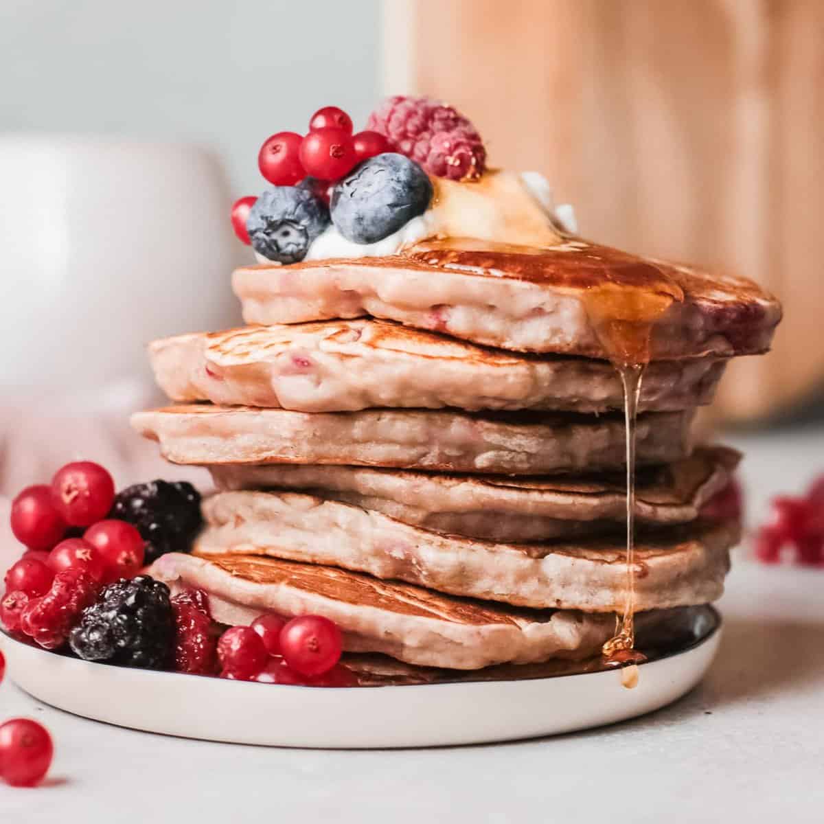 Panqueques de frambuesa – ¡naturalmente dulces!
