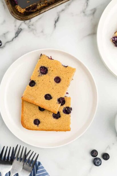 Panqueques de Arándano Sin Gluten en Bandeja