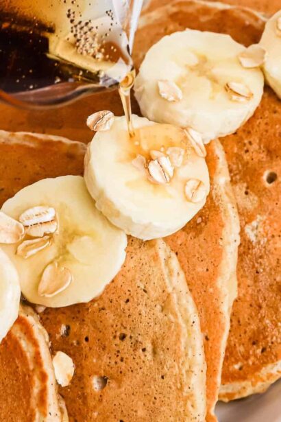 Panqueques de plátano y avena