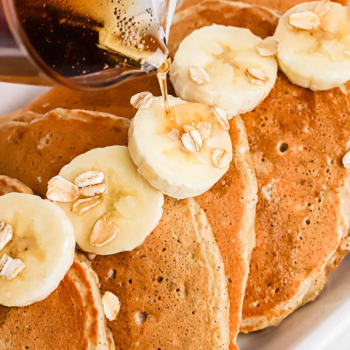 Panqueques de plátano y avena