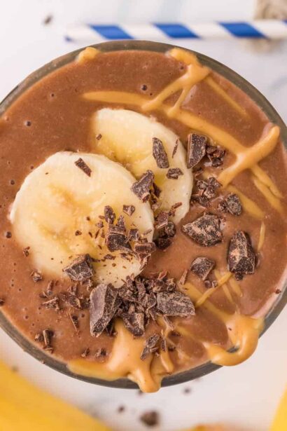 Batido de Chocolate y Mantequilla de Maní