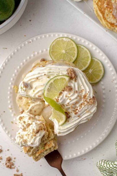 Panqueques de tarta de limón key lime
