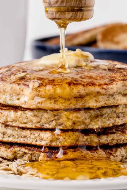 Panqueques de Avena con Miel