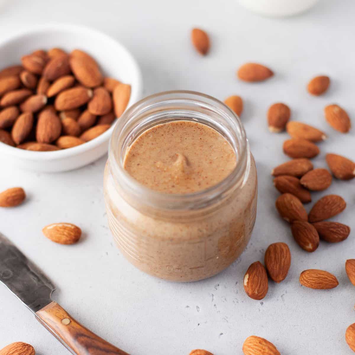 Cómo hacer mantequilla de almendra