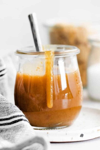 Salsa de Caramelo Vegana – súper cremosa