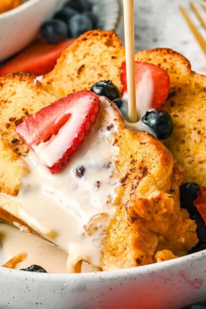 Cazuela de Panqueques Franceses Tres Leches