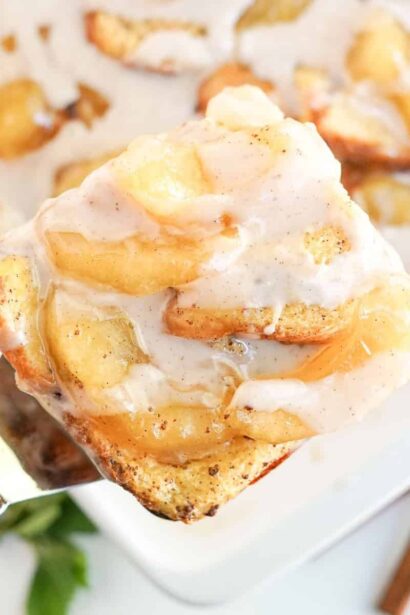 Cazuela de Pan Francés con Manzana