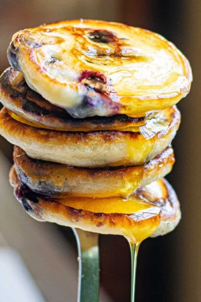 Panqueques Veganos de Arándano
