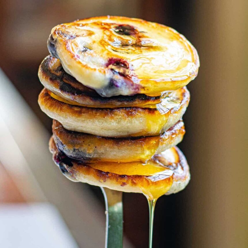 Panqueques Veganos de Arándano