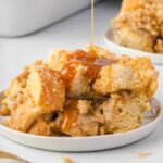 Cazuela de Panqueques Franceses con Plátano Caramelizado