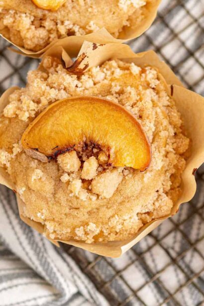 Muffins de Durazno con Streusel