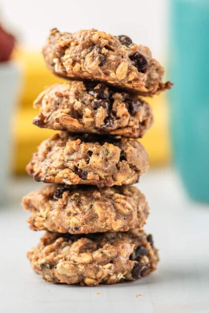 Galletas de desayuno saludables de mantequilla de maní