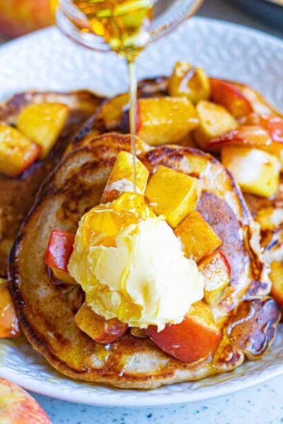 Panqueques Veganos de Manzana
