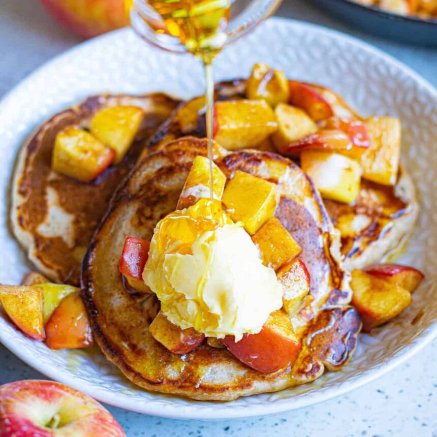 Panqueques Veganos de Manzana