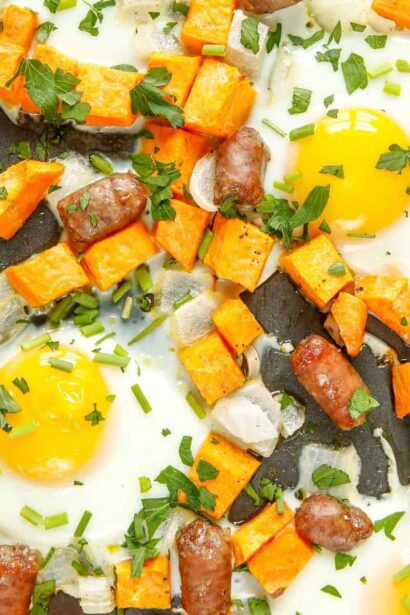 Hash de desayuno en bandeja (¡una sola sartén!)