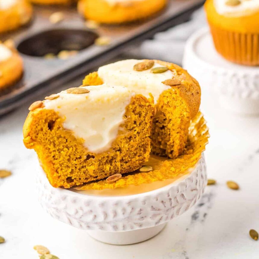 Muffins de Calabaza y Queso Crema