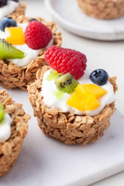 Copas de Avena con Yogur