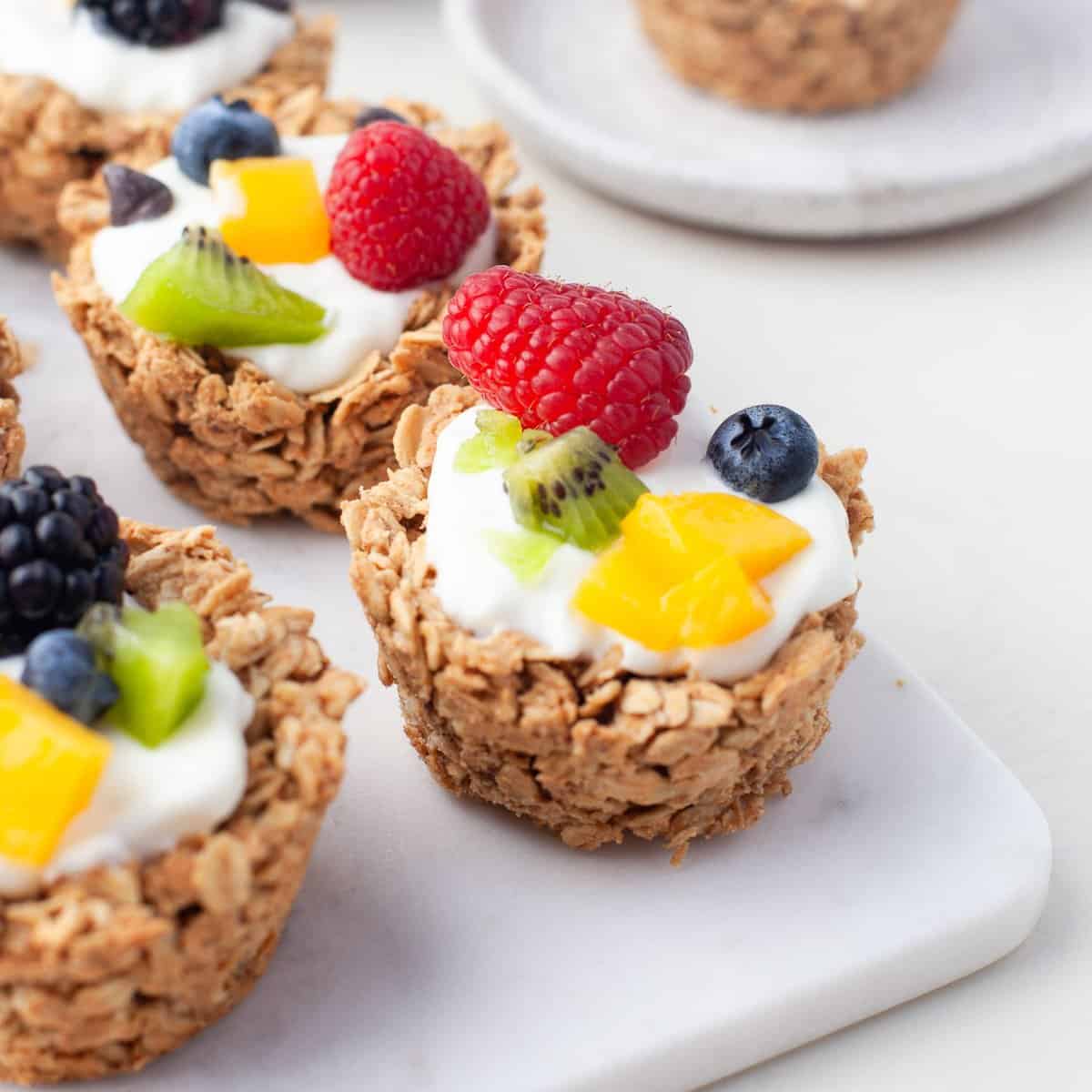 Copas de Avena con Yogur