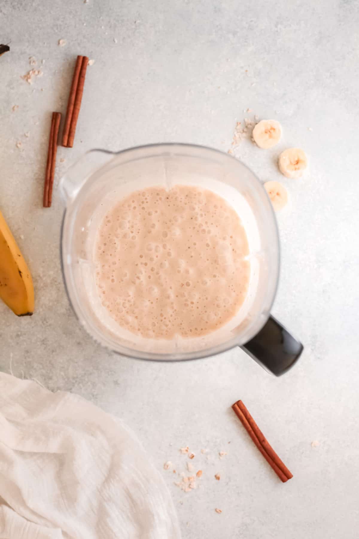 Batido después de mezclar.