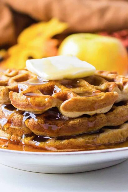 Waffles de Sidra de Manzana