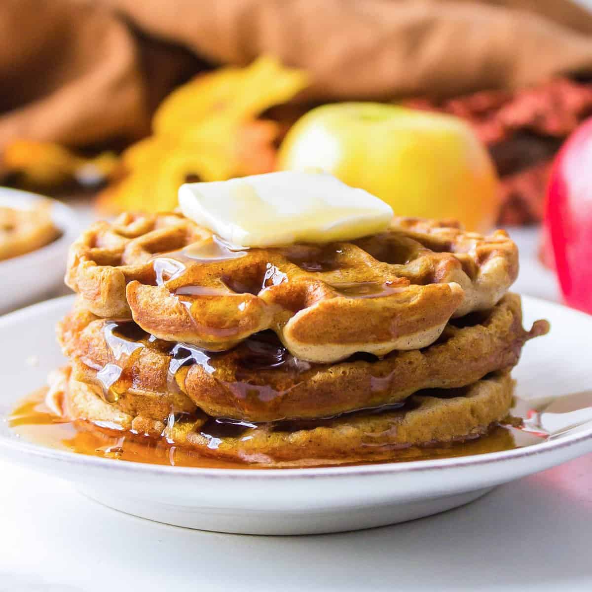 Waffles de Sidra de Manzana