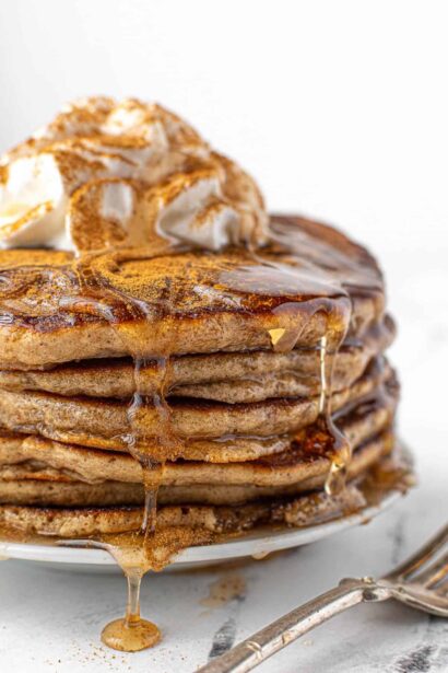 Panqueques de Eggnog con Licor – sin gluten o tradicionales